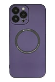 iPhone 14 Pro Kılıf Jack Magneticsafe Lens Silikon - Mor thumbnail 1