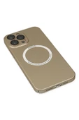 iPhone 14 Pro Kılıf Jack Magneticsafe Lens Silikon - Gold thumbnail 5