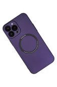 iPhone 14 Pro Kılıf Jack Magneticsafe Lens Silikon - Mor thumbnail 4