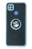 Xiaomi Redmi 9C Kılıf Montreal Yüzüklü Silikon Kapak - Buz Mavi thumbnail 1