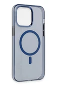 iPhone 13 Pro Max Kılıf Tron Şeffaf Magsafe Kapak - Mavi thumbnail 4