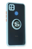 Xiaomi Redmi 9C Kılıf Montreal Yüzüklü Silikon Kapak - Buz Mavi thumbnail 2