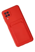 Samsung Galaxy A12 Kılıf Kelvin Kartvizitli Silikon - Kırmızı thumbnail 3