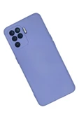 Oppo Reno 5 Lite Kılıf Nano içi Kadife Silikon - Lila thumbnail 3