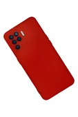 Oppo Reno 5 Lite Kılıf Nano içi Kadife Silikon - Kırmızı thumbnail 3