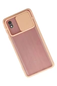 Samsung Galaxy A01 Core Kılıf Palm Buzlu Kamera Sürgülü Silikon - Pembe thumbnail 2