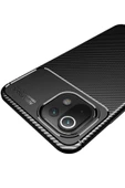 Xiaomi Mİ 11 Lite Kılıf Auto Focus Karbon Kapak - Kahverengi thumbnail 3