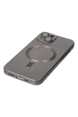 iPhone 14 Plus Kılıf Moshi Lens Magneticsafe Silikon - Füme thumbnail 5