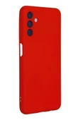Samsung Galaxy A04S Kılıf Nano içi Kadife Silikon - Kırmızı thumbnail 2