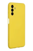 Samsung Galaxy A04S Kılıf Nano içi Kadife Silikon - Sarı thumbnail 3