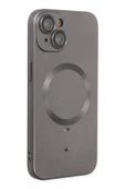 iPhone 14 Plus Kılıf Moshi Lens Magneticsafe Silikon - Füme thumbnail 2