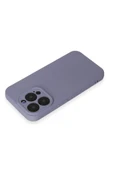 iPhone 15 Pro Max Kılıf Nano içi Kadife Silikon - Lila thumbnail 2