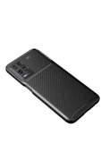 Oppo A54 4G Kılıf Auto Focus Karbon Kapak - Siyah thumbnail 2