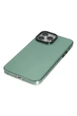 iPhone 14 Pro Kılıf Anka PC Sert Metal Kapak - Yeşil thumbnail 3