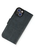 iPhone 14 Kılıf Trend S Plus Kapaklı Kılıf - Lacivert thumbnail 2