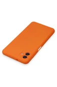 Samsung Galaxy A04 Kılıf Nano içi Kadife Silikon - Turuncu thumbnail 5