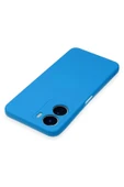 Vivo Y16 Kılıf Nano içi Kadife Silikon - Mavi thumbnail 4