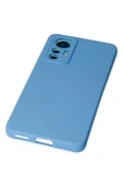 Xiaomi Mi 12 Lite Kılıf Nano içi Kadife Silikon - Mavi thumbnail 5