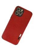 iPhone 12 Pro Max Kılıf Loop Deri Silikon - Kırmızı thumbnail 3