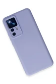Xiaomi Mi 12T Pro Kılıf Nano içi Kadife Silikon - Lila thumbnail 3