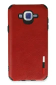 Samsung Galaxy J7 Kılıf Loop Deri Silikon - Kırmızı thumbnail 1