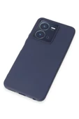 Vivo Y35 Kılıf First Silikon - Lacivert thumbnail 4
