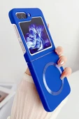 Samsung Galaxy Z Flip 5 Kılıf Mata Fold Kapak - Sierra Blue thumbnail 3