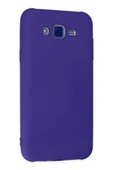 Samsung Galaxy J7 Kılıf Nano içi Kadife Silikon - Mor thumbnail 3