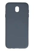 Samsung Galaxy J7 Pro / J730 Kılıf Nano içi Kadife Silikon - Gri thumbnail 1