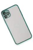 iPhone 11 Pro Kılıf Lensli Silikon - Yeşil thumbnail 2