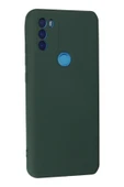 General Mobile GM 21 Plus Kılıf Nano içi Kadife Silikon - Koyu Yeşil thumbnail 3