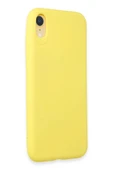 iPhone XR Kılıf First Silikon - Sarı thumbnail 2