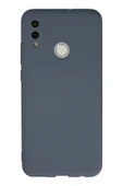 Huawei P Smart 2019 Kılıf Nano içi Kadife Silikon - Gri thumbnail 1