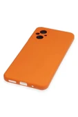 Xiaomi Poco M5 Kılıf Nano içi Kadife Silikon - Turuncu thumbnail 4