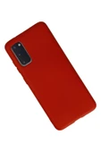 Samsung Galaxy S20 Kılıf Nano içi Kadife Silikon - Kırmızı thumbnail 2