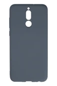 Huawei Mate 10 Lite Kılıf Nano içi Kadife Silikon - Gri thumbnail 1