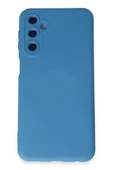 Samsung Galaxy M14 5G Kılıf Nano içi Kadife Silikon - Mavi thumbnail 1