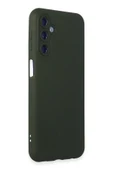 Samsung Galaxy M34 5G Kılıf Nano içi Kadife Silikon - Koyu Yeşil thumbnail 2