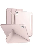 iPad 2022 10.9 (10.nesil) Kılıf Kalemlikli Mars Tablet Kılıfı - Rose Gold thumbnail 1