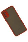 Samsung Galaxy A03S Kılıf Montreal Silikon Kapak - Kırmızı thumbnail 2