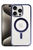 iPhone 15 Pro Max Kılıf Erozi Magsafe Kapak - Lacivert thumbnail 1