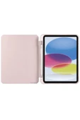 iPad 2022 10.9 (10.nesil) Kılıf Kalemlikli Mars Tablet Kılıfı - Rose Gold thumbnail 3