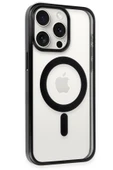 iPhone 15 Pro Max Kılıf Erozi Magsafe Kapak - Siyah thumbnail 3