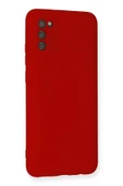 Samsung Galaxy A03S Kılıf Nano içi Kadife Silikon - Kırmızı thumbnail 3