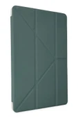 Xiaomi Redmi Pad SE Kılıf Kalemlikli Mars Tablet Kılıfı - Koyu Yeşil - 2