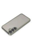 Samsung Galaxy S23 FE Kılıf Lensli Silikon - Gümüş thumbnail 3