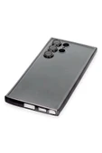 Samsung Galaxy S22 Ultra Kılıf Lensli Silikon - Siyah thumbnail 2
