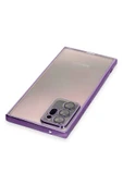 Samsung Galaxy Note 20 Ultra Kılıf Lensli Silikon - Mor thumbnail 3