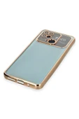 Xiaomi Redmi 10C Kılıf Lensli Silikon - Gold thumbnail 4
