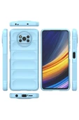 Xiaomi Pocophone X3 Kılıf Optimum Silikon - Sky Blue thumbnail 3